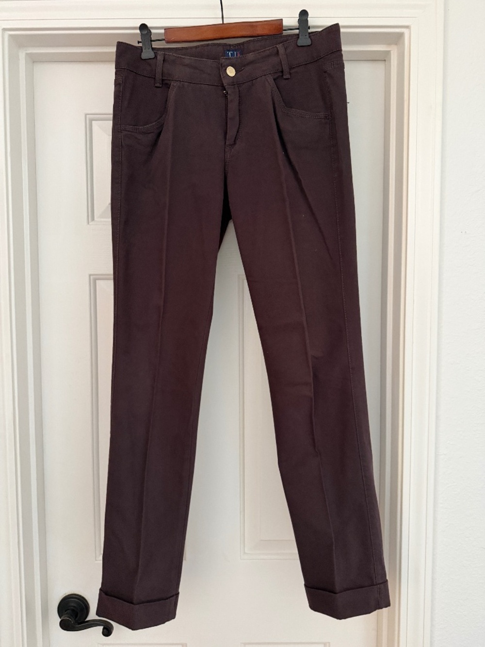 Trussardi cuffed brown Jeans